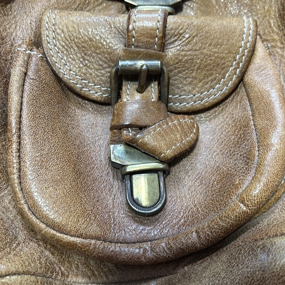 Roots Genuine Leather Made in Canada Mini Backpack Bag Top Handle Purse - Picture 2 of 9